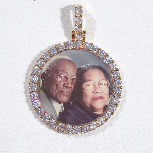 3D CIRCLE CUSTOM PICTURE PENDANT SMALL SIZE
