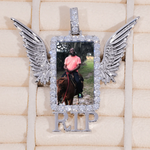 RIP WING 3D CUSTOM PICTURE PENDANT