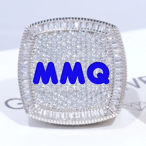 CUSTOM LETTER 3D ICED RING