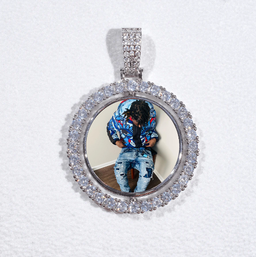 3D Spinning 2-Faced Custom Picture Pendant