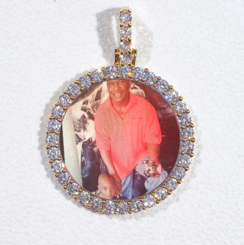 3D CIRCLE CUSTOM PICTURE PENDANT SMALL SIZE