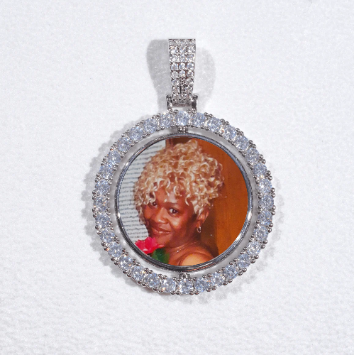 3D Spinning 2-Faced Custom Picture Pendant