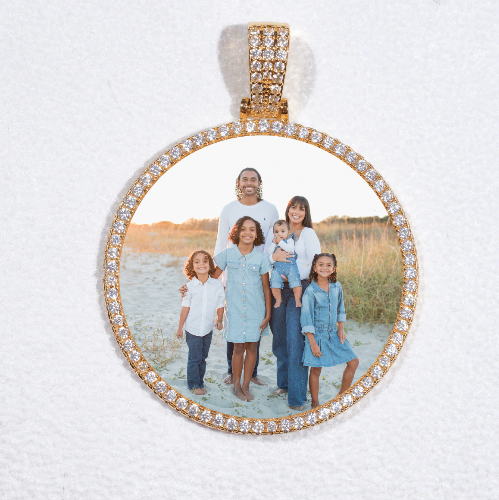 MEDIUM 3D CIRCLE CUSTOM PICTURE PENDANT