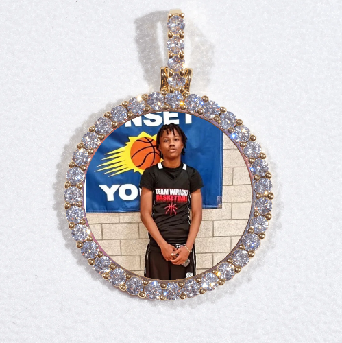 3D CIRCLE CUSTOM PICTURE PENDANT SMALL SIZE