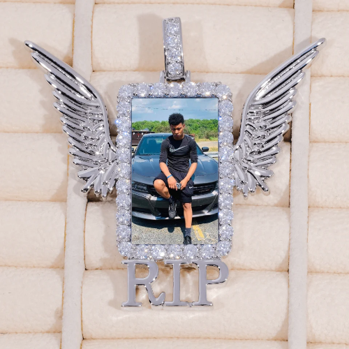 RIP WING 3D CUSTOM PICTURE PENDANT