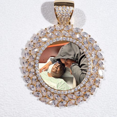Large 3D Wheat Ear Custom Picture Pendant