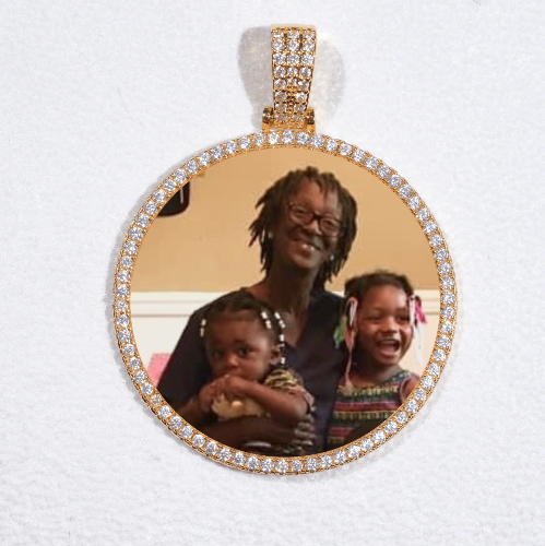 MEDIUM 3D CIRCLE CUSTOM PICTURE PENDANT
