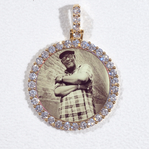 3D CIRCLE CUSTOM PICTURE PENDANT SMALL SIZE