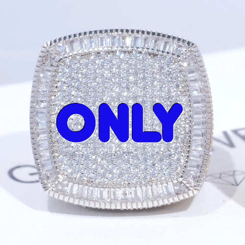 CUSTOM LETTER 3D ICED RING