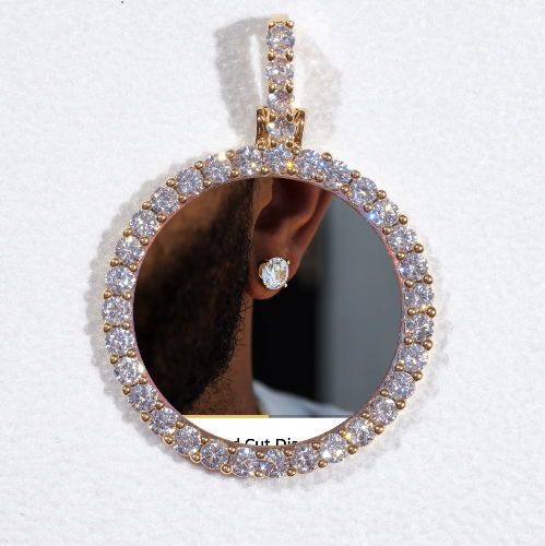 3D CIRCLE CUSTOM PICTURE PENDANT SMALL SIZE