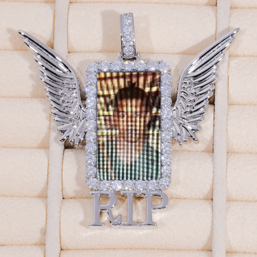RIP WING 3D CUSTOM PICTURE PENDANT