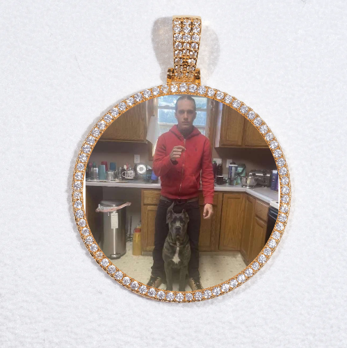 MEDIUM 3D CIRCLE CUSTOM PICTURE PENDANT