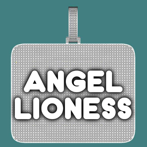 CUSTOM LETTER NECKLACE 3D BIG SQUARE