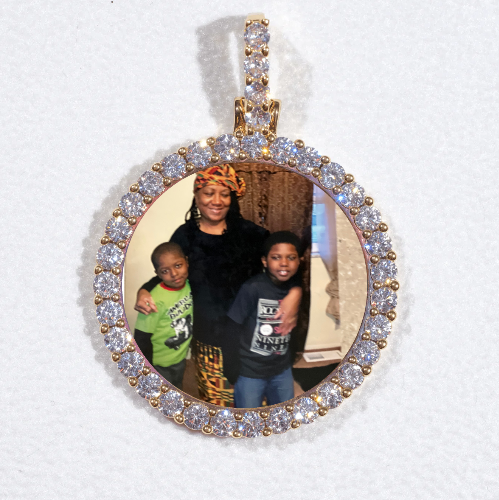 3D CIRCLE CUSTOM PICTURE PENDANT SMALL SIZE