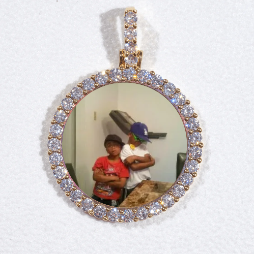3D CIRCLE CUSTOM PICTURE PENDANT SMALL SIZE