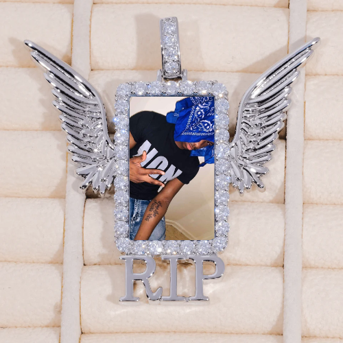 RIP WING 3D CUSTOM PICTURE PENDANT