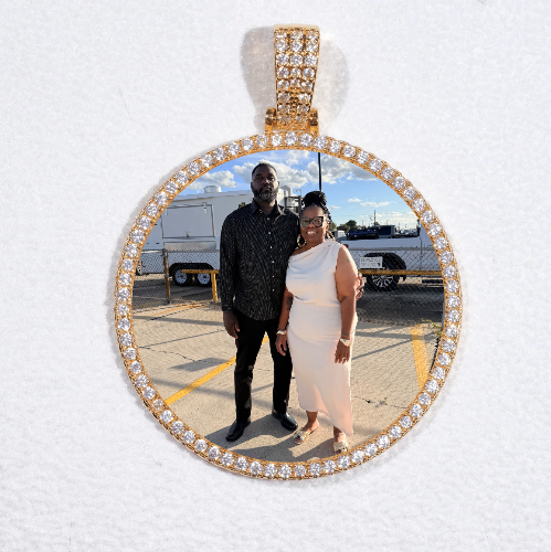 MEDIUM 3D CIRCLE CUSTOM PICTURE PENDANT