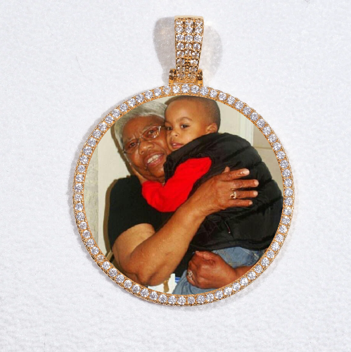MEDIUM 3D CIRCLE CUSTOM PICTURE PENDANT