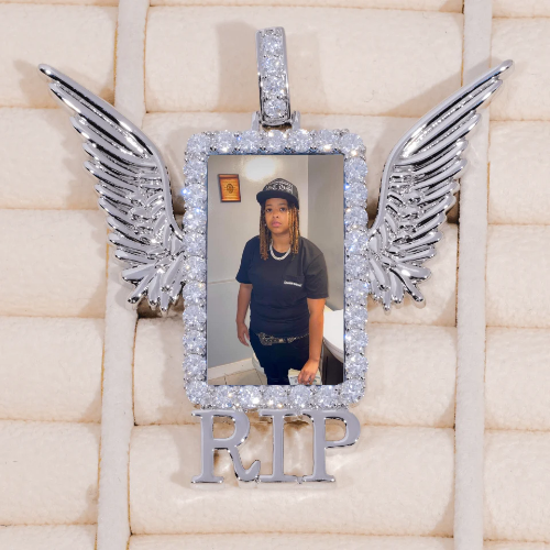 RIP WING 3D CUSTOM PICTURE PENDANT