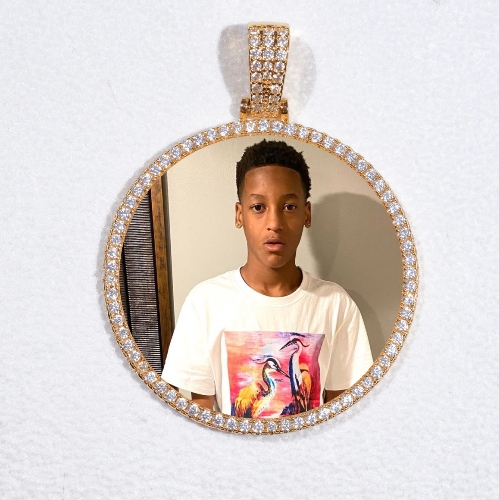 MEDIUM 3D CIRCLE CUSTOM PICTURE PENDANT