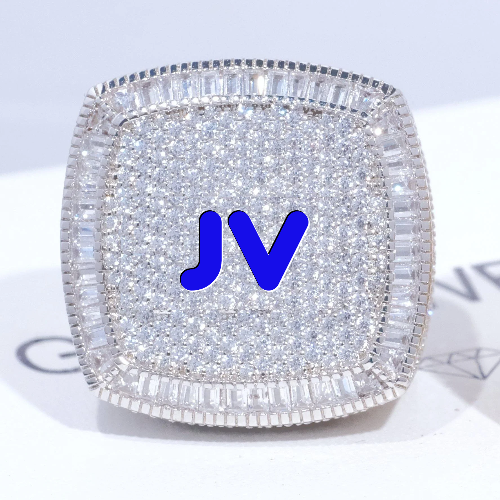 CUSTOM LETTER 3D ICED RING