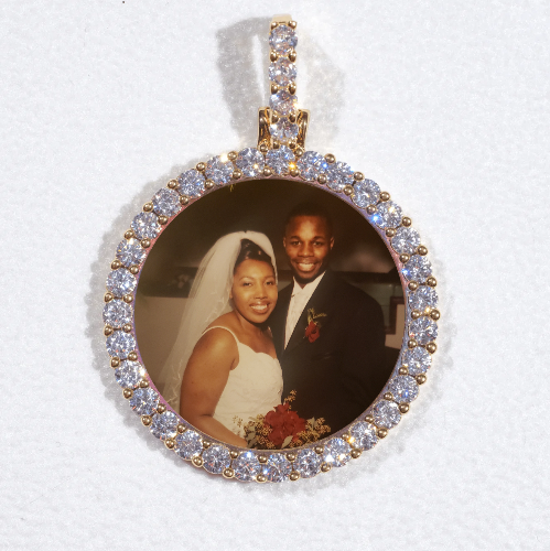 3D CIRCLE CUSTOM PICTURE PENDANT SMALL SIZE
