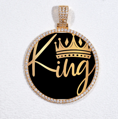 MEDIUM 3D CIRCLE CUSTOM PICTURE PENDANT
