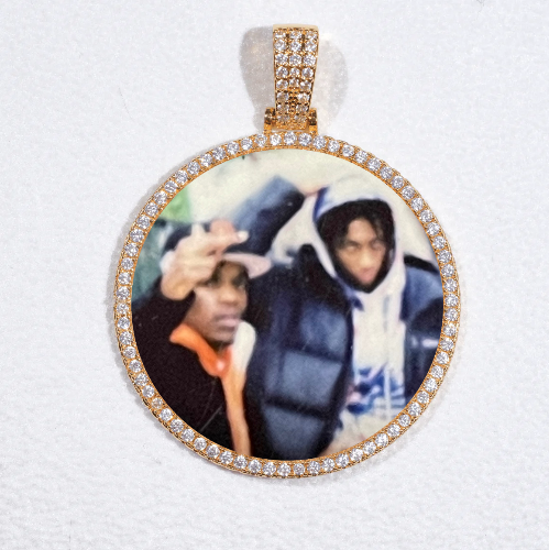 MEDIUM 3D CIRCLE CUSTOM PICTURE PENDANT