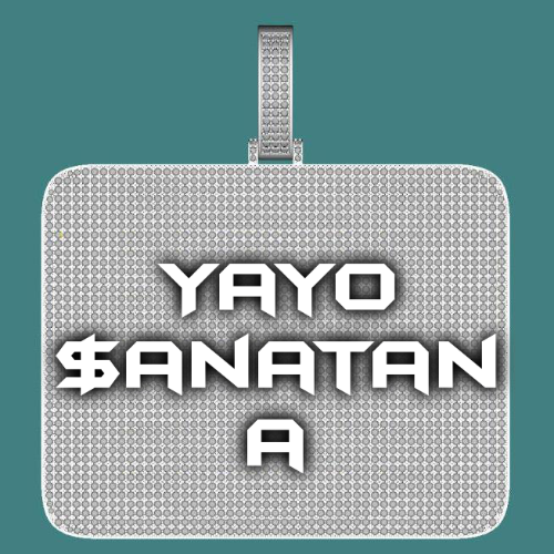 CUSTOM LETTER NECKLACE 3D BIG SQUARE