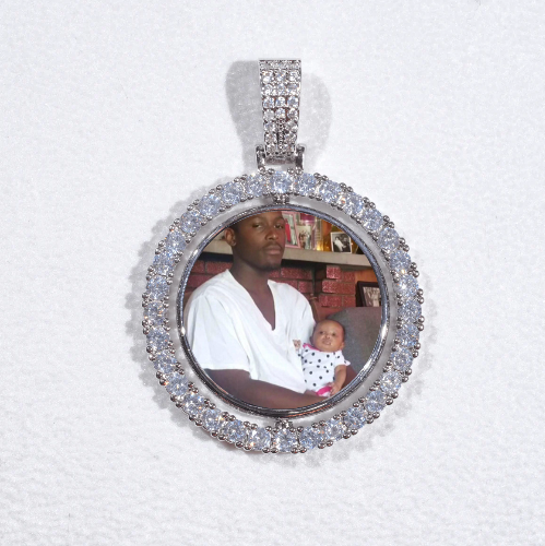 3D Spinning 2-Faced Custom Picture Pendant