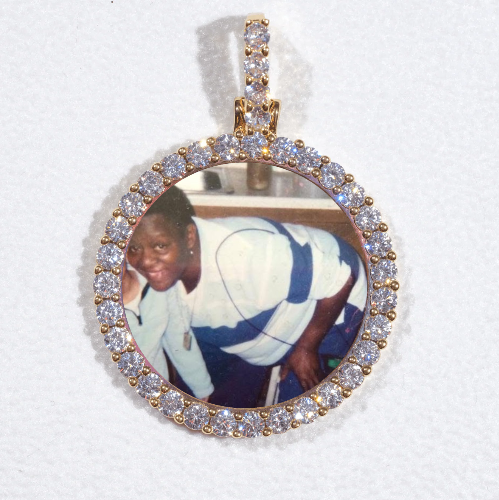 3D CIRCLE CUSTOM PICTURE PENDANT SMALL SIZE