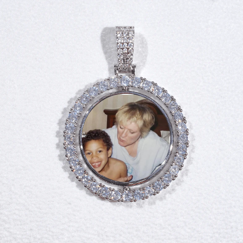 3D Spinning 2-Faced Custom Picture Pendant