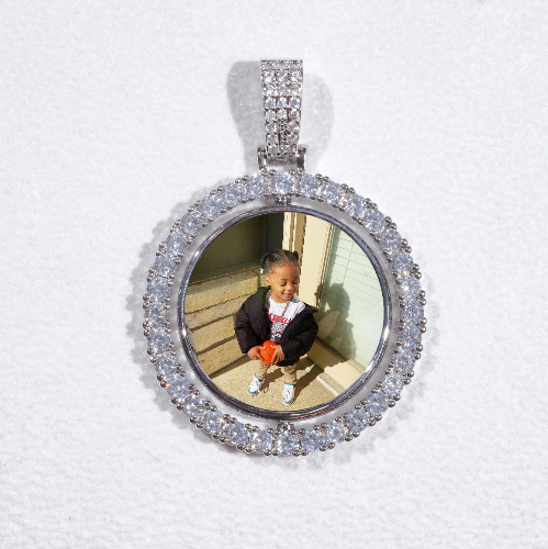 3D Spinning 2-Faced Custom Picture Pendant
