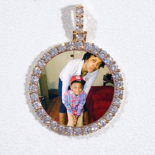 3D CIRCLE CUSTOM PICTURE PENDANT SMALL SIZE