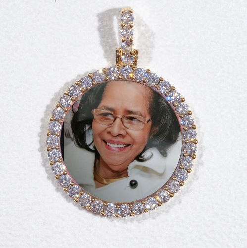 3D CIRCLE CUSTOM PICTURE PENDANT SMALL SIZE
