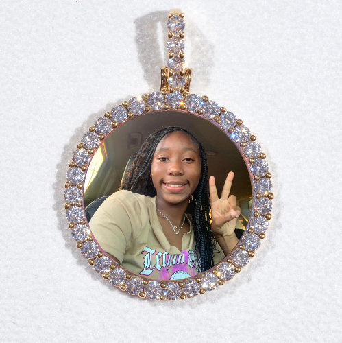 3D CIRCLE CUSTOM PICTURE PENDANT SMALL SIZE