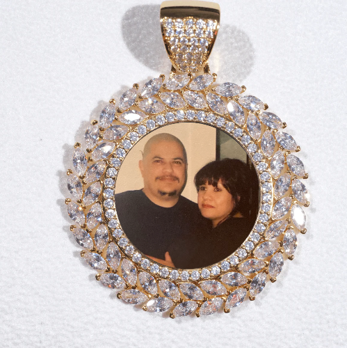 Large 3D Wheat Ear Custom Picture Pendant