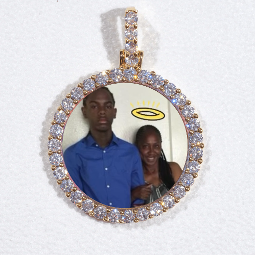 3D CIRCLE CUSTOM PICTURE PENDANT SMALL SIZE