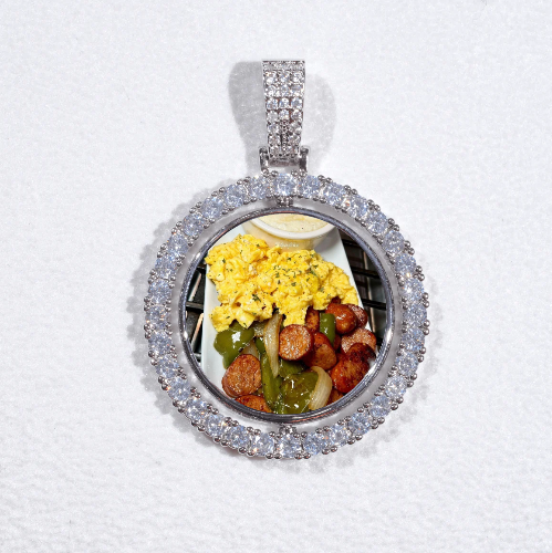 3D Spinning 2-Faced Custom Picture Pendant