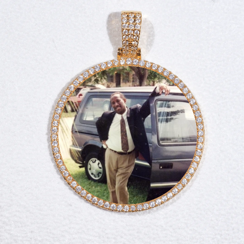 MEDIUM 3D CIRCLE CUSTOM PICTURE PENDANT