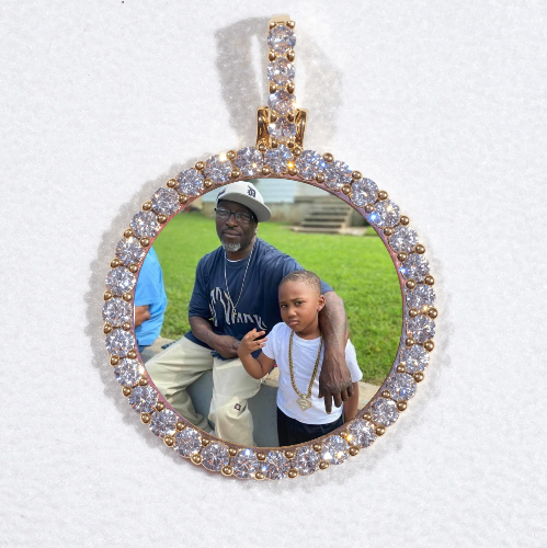 3D CIRCLE CUSTOM PICTURE PENDANT SMALL SIZE