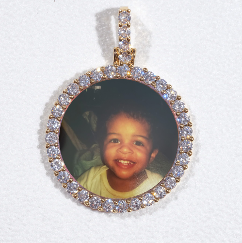 3D CIRCLE CUSTOM PICTURE PENDANT SMALL SIZE
