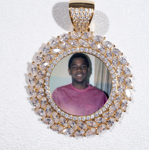 Large 3D Wheat Ear Custom Picture Pendant