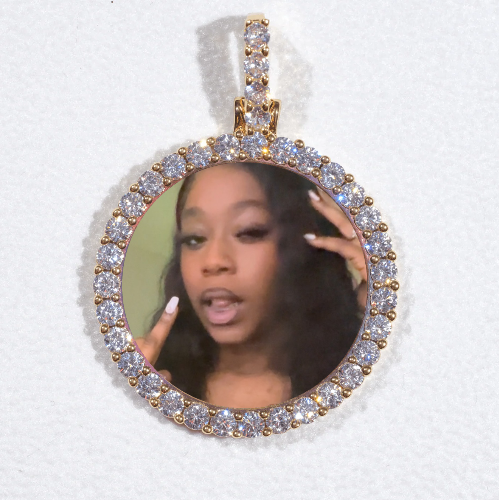 3D CIRCLE CUSTOM PICTURE PENDANT SMALL SIZE