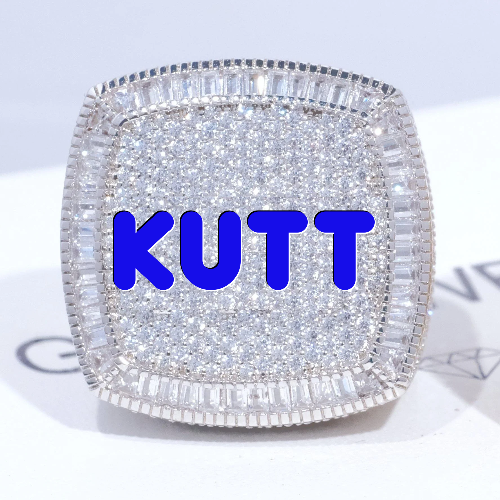 CUSTOM LETTER 3D ICED RING