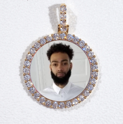 3D CIRCLE CUSTOM PICTURE PENDANT SMALL SIZE