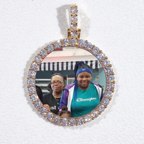 3D CIRCLE CUSTOM PICTURE PENDANT SMALL SIZE