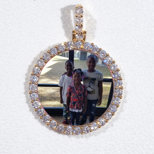 3D CIRCLE CUSTOM PICTURE PENDANT SMALL SIZE