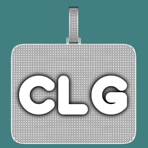 CUSTOM LETTER NECKLACE 3D BIG SQUARE