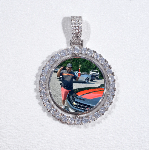 3D Spinning 2-Faced Custom Picture Pendant